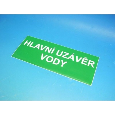 Samolepka 687 HLAVNÍ UZÁVĚR VODY