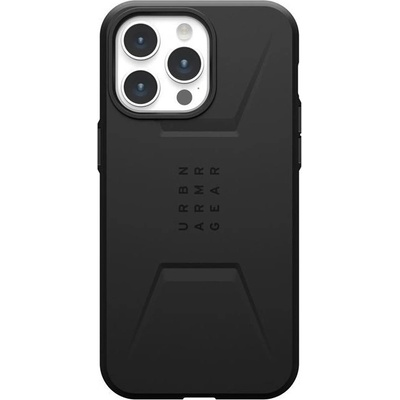Urban Armor Gear Калъф UAG - Civilian MagSafe, iPhone 15 Pro Max, черен (840283909733)