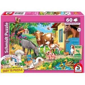 Schmidt Spiele PQ Puzzle 60 el. Farm Animals