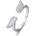 Silenti Jewelry Сребърен пръстен "Криле" - 7 - 54.5мм (17.2мм диам. )