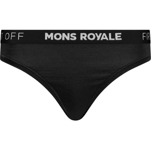 Mons Royale Дамско мериносово термобельо Mons royale Women's Stratos Merino Thong Merino base layer - Black - размер XL (115-2465-0215)