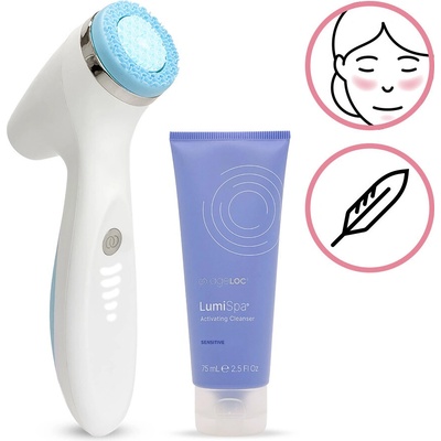 Nu Skin ageLOC Lumispa iO pro číštění pleti + čistící gel pro citlivou pokožku 75 ml dárková sada