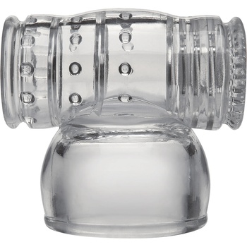 Image 1 of Doc Johnson Kink Power Wand Attachment Cock Stroker Transparent