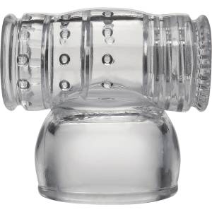 Doc Johnson Kink Power Wand Attachment Cock Stroker Transparent