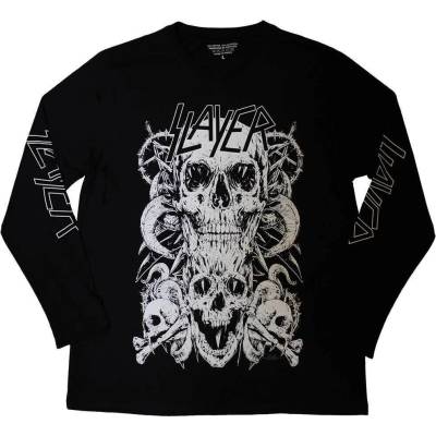 Slayer White Skulls (Sleeve Print) Black L Риза (SLAYLST84MB03)