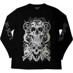 Slayer White Skulls (Sleeve Print) Black L Риза (SLAYLST84MB03)
