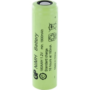 GP Batteries Акумулаторна батерия GP Batteries R6, AA, 180AAH-B, 1.2V, 1800mAh, NiMH, 1бр (GP-BR-R6-1800-BULK)