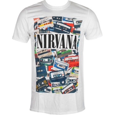 ROCK OFF Мъжка тениска Nirvana - Cassettes- ROCK OFF - NIRVTS10MW