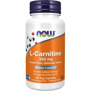 NOW L-Carnitine 250 mg | Carnipure [60 капсули]