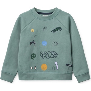 LIEWOOD Детски пуловер LIEWOOD Kid's Orson Sweatshirt Jumper - Play / Dusty Peppermint - размер 110/116 (EU) (704-6277-0113)