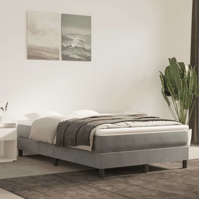 vidaXL 3120764 Rám postele samet / barva světle šedá