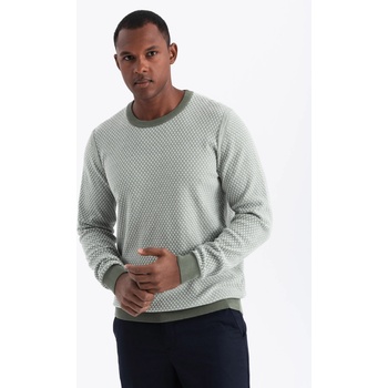 Ombre Clothing Мъжки плетен пуловер Омбре облекло Ombre Clothing | Zelen | МЪЖЕ | S