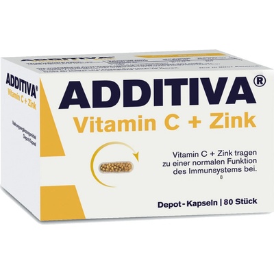 Additiva Vitamín C + zinek 80 kapslí