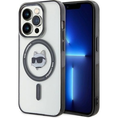 KARL LAGERFELD Кейс Karl Lagerfeld KLHMP15XHCHNOTK за iPhone 15 Pro Max 6.7", прозрачен, твърд, IML Choupette`s Head MagSafe (3666339162061)