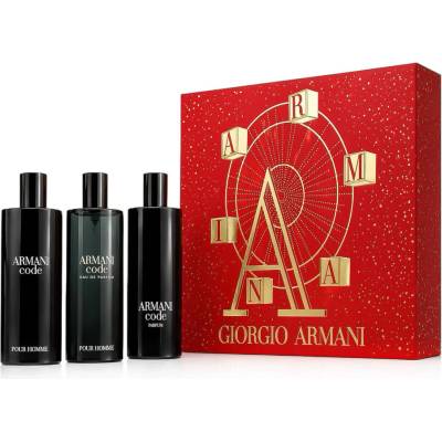 Giorgio Armani Code Collection EDP Code 15 ml + EDP Code Parfum 15 ml + EDT Code 15 ml darčeková sada