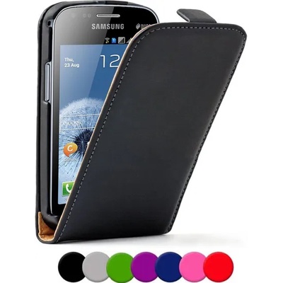 Samsung Galaxy Trend Plus S7580 Флип2 Кожен Калъф + Скрийн Проте