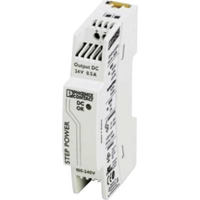 Phoenix Contact STEP-PS/1AC/24DC/0.5 sieťový zdroj na montážnu lištu (DIN lištu), 24 V/DC, 0.55 A, 18 W, výstupy 1 x