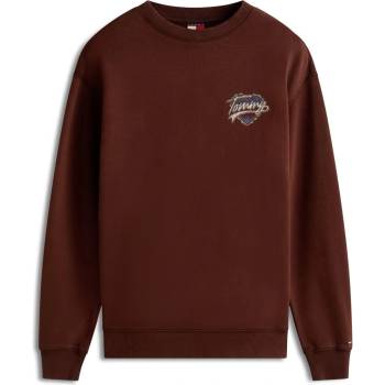 Tommy Hilfiger Блуза Tommy Jeans Women's Heart Cotton Relaxed Fit Crew Sweatshirt - Rich Brown