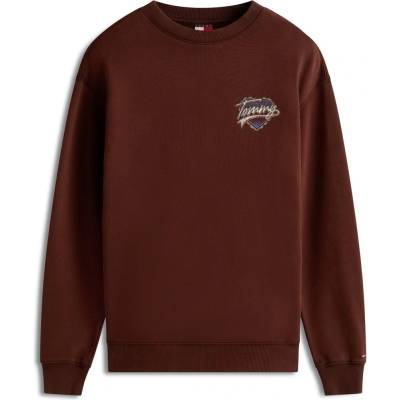 Tommy Hilfiger Блуза Tommy Jeans Women's Heart Cotton Relaxed Fit Crew Sweatshirt - Rich Brown