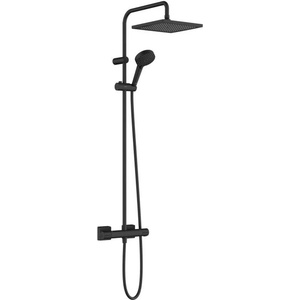 Hansgrohe Vernis Shape - Душ комплект Showerpipe 240 с термостат, 2 струи, EcoSmart, черен мат 26429670 (26429670)
