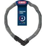 ABUS chain lock Tresor 1385/75 Gray Star - combination lock made of hardened steel - 6 mm thick square chain - ABUS security level 6 - 75 cm - gray - 88010