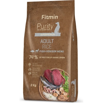 Dibaq Fitmin Purity Rice Fish & Venison - храна за кучета 2 kg