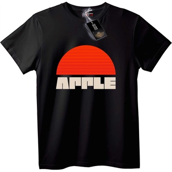 NOONEBRAND Тениска Ретро Apple Лого - S, Black