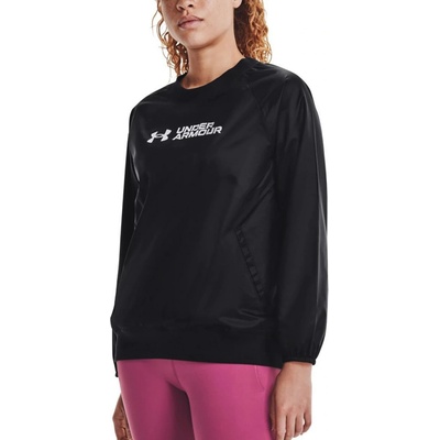 Under Armour UA Recover Woven Shine Crew-BLK černá