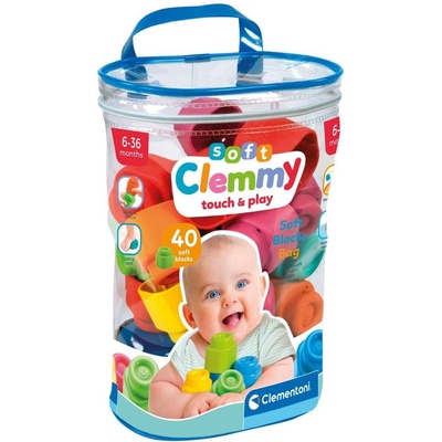 CLEMENTONI Clemmy baby 40 kociek v plastovom vreci