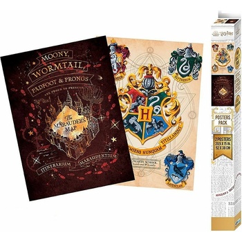 GB eye Sada plagátov Harry Potter - Erb a Záškodnícku mapu (2 ks)