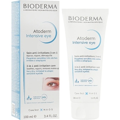 BIODERMA Atoderm Intensive Eye 3-In-1 Anti-Irritation Care Eye Cream интензивна грижа за околоочния контур 3в1 унисекс 100 мл