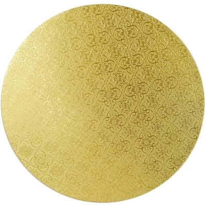 Cake Star Podložka pod dort PEVNÁ zlatá vzor Jinju kruh 36 cm 14
