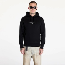 FRED PERRY Double Graphic Hooded Sweatshirt Black