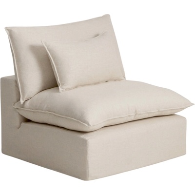 Kave Home Anarela 110 cm Béžové s odnímatelným potahem