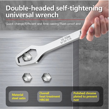 Base Универсален гаечен ключ 8-22 мм - Хром 20210835828 (369831_Хром)