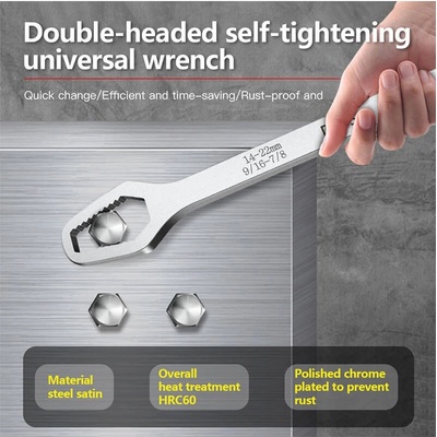 Base Универсален гаечен ключ 8-22 мм - Хром 20210835828 (369831_Хром)