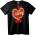 NOONEBRAND 3D Love You сърце тениска - S, White
