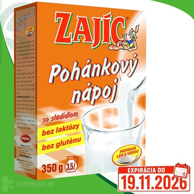 ZAJÍC POHÁNKOVÝ NÁPOJ práškový 350 g