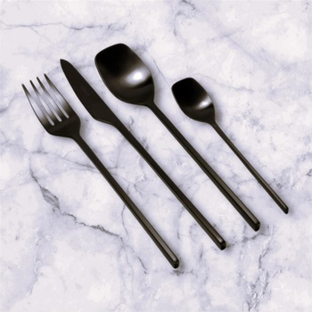 Herdmar (Португалия) Прибори за хранене HERDMAR VERSO с черно матирано PVD покритие - 24 части (Herdmar 253-3024-0517-180-0001)