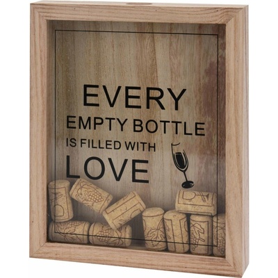 Home Styling Collection Dekorační zásobník na zátky od piva, 20 x 25,5 cm, hnědá