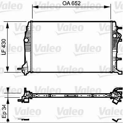 Chladič, chlazení motoru VALEO 735181