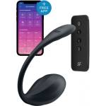 Satisfyer Вибро яйце с дистанционно и APP Satisfyer Ribbed Petal черно