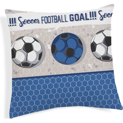Made in Italy Futbal modrá 40 x 40 cm
