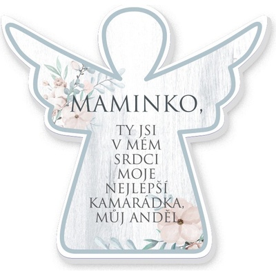 Nekupto Dekorace anděl Maminko, ty jsi v mém srdci