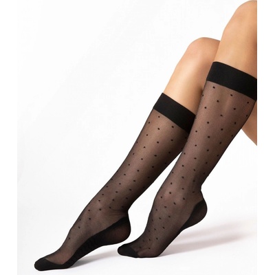 Fiore Podkolienky M 2106 Dots Massage 20 DEN Čierna