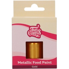 FunCakes Metalická jedlá barva Zlatá 30 ml