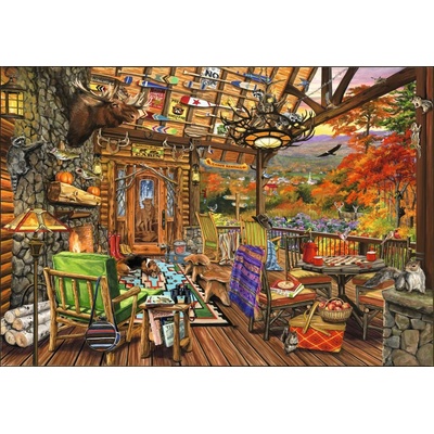 Bluebird Puzzle - Puzzle Adirondack Porch 1000 II - 1 000 piese