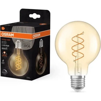 OSRAM Led ЛАМПА vintage 1906 cla60 g80 gold 60 dim 8w/922 e27 ledvance (4058075836846)