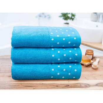 MKLozkoviny bambusový uterák Sofia 50 x 100 cm tyrkysová