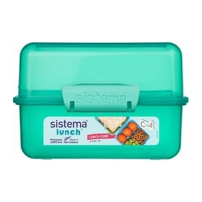 Sistema Lunch Krabička na obed s 2 oddielmi 1,4 l mätová